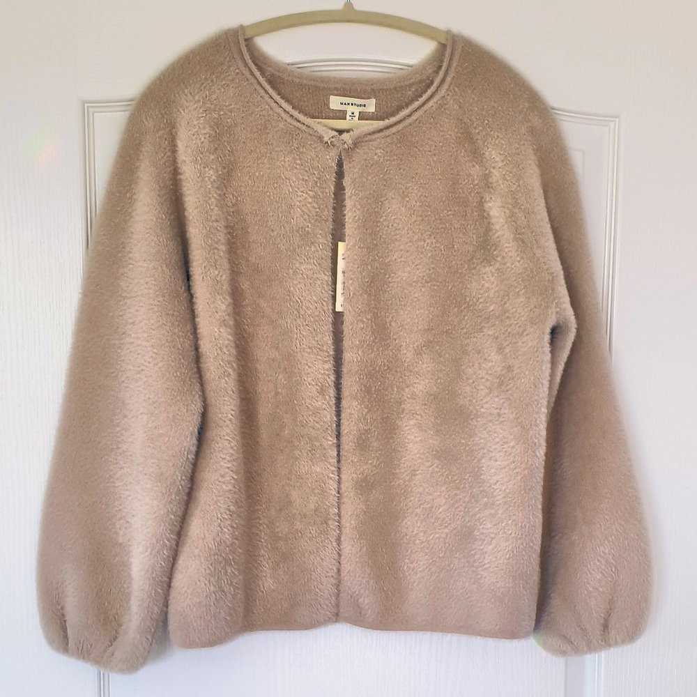 Max Studio Cardigan Sweater Ivory Cream